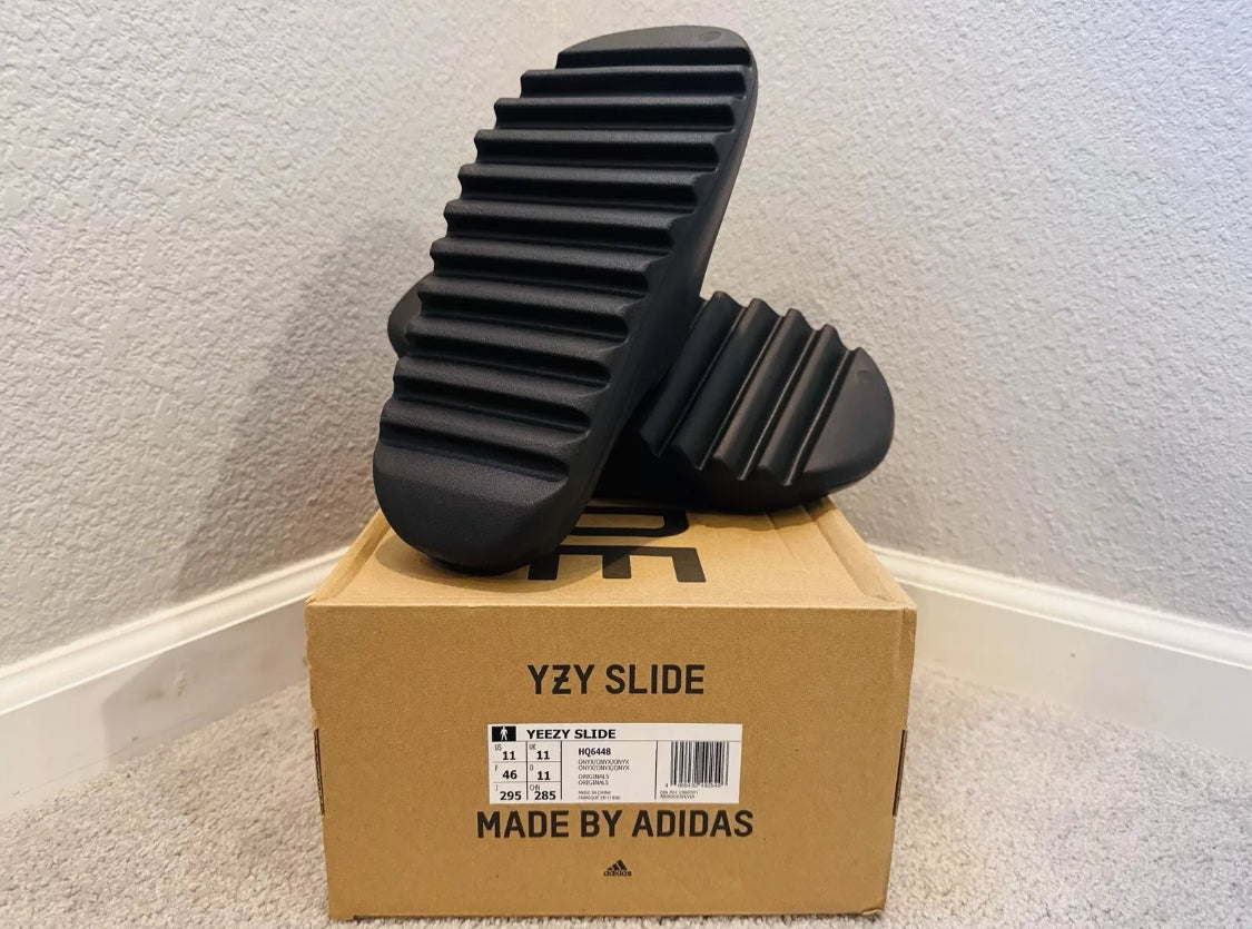 Onyx Yeezy Slides